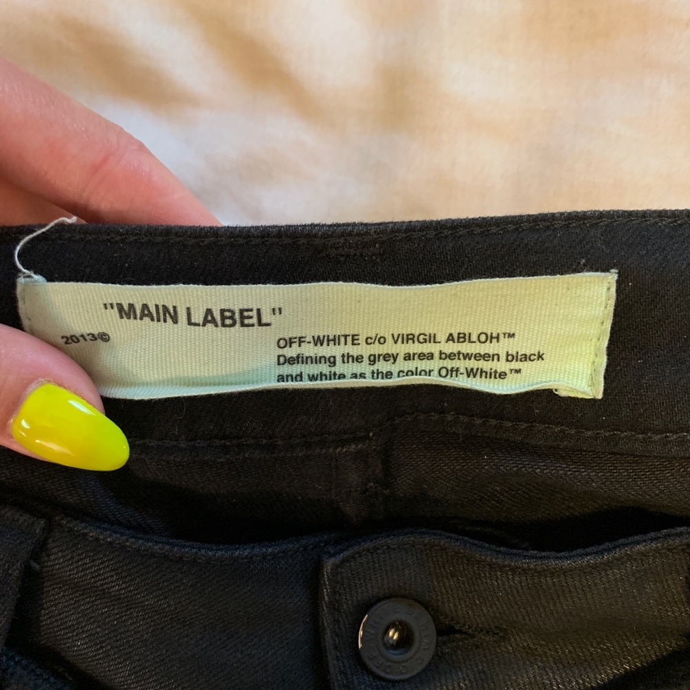 SOLD!! Off--White side stripe skinny jean - Picture 4 of 6